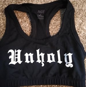 Unholy sports bra by blackcraft cult